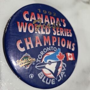 Vintage Toronto Blue Jays 1992 World Series Champions Button